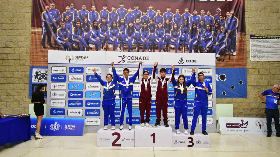 CUMPLE SONORA HISTÓRICA PARTICIPACIÓN EN LA OLIMPIADA NACIONAL DE TIRO: GANA 12 OROS 